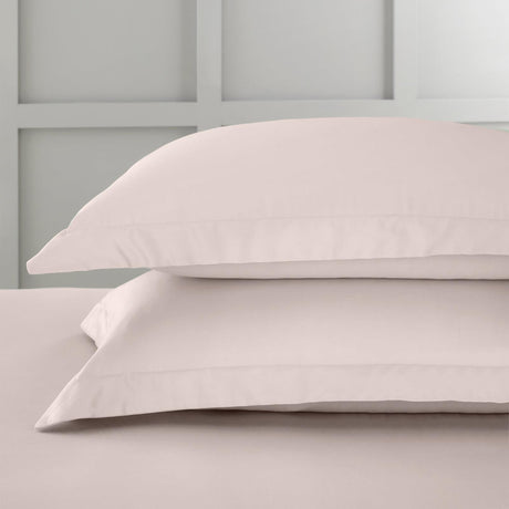 400TC Cotton Sateen Oxford Pillowcases Blush