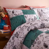 Mythos Checkerboard Green Duvet Cover Set