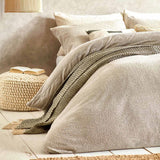 Boucle Greige Duvet Cover Set