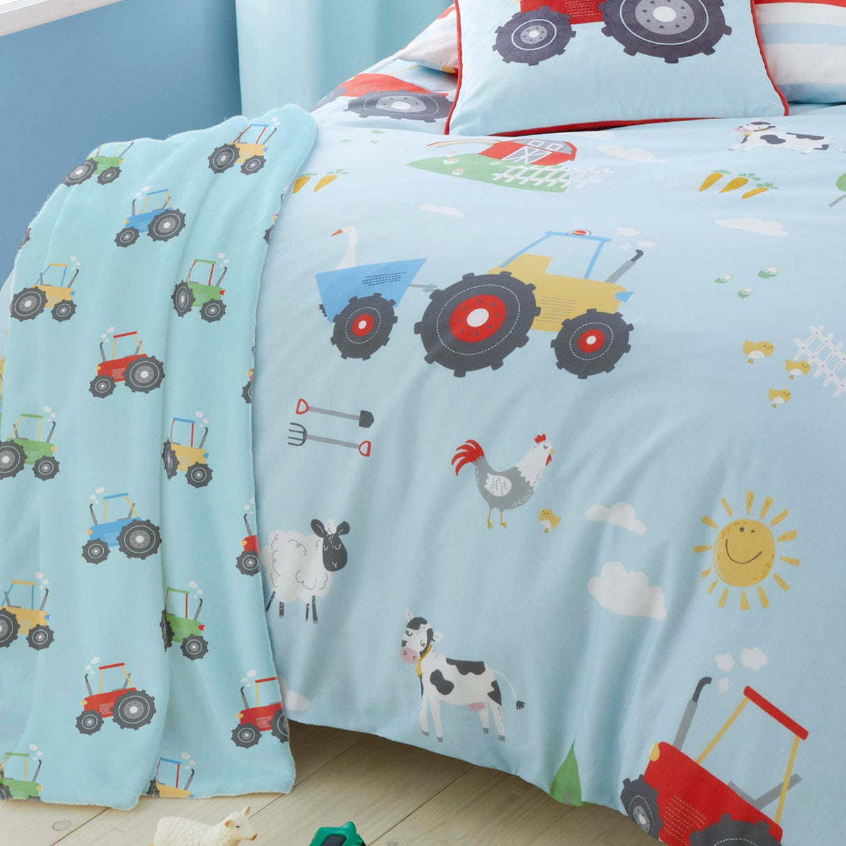 Farmyard Friends Fleece Throw