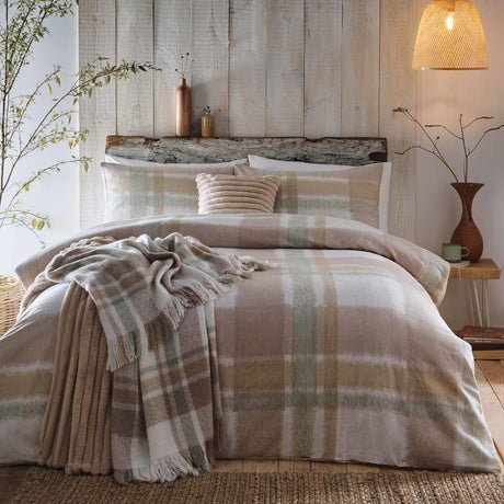 Verbier Brushed Cotton Duvet Cover Set Natural