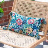 Adeline Floral Tasselled Cushion Cover