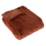 Empress Faux Fur Throw Rust