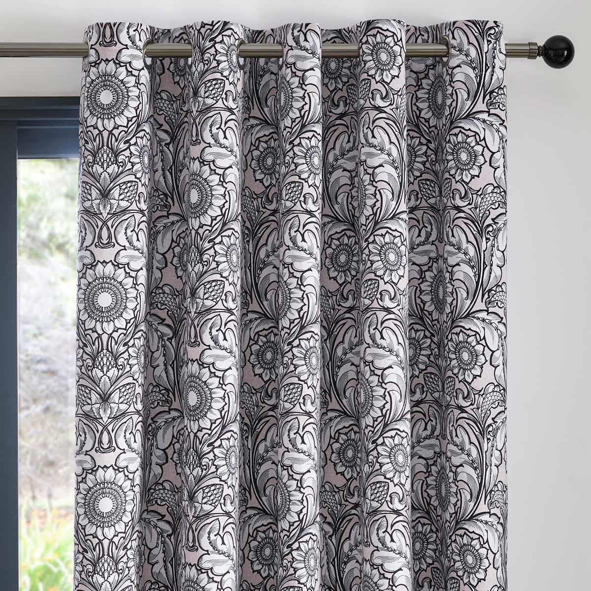 Romilly Velvet Blackout Eyelet Curtains