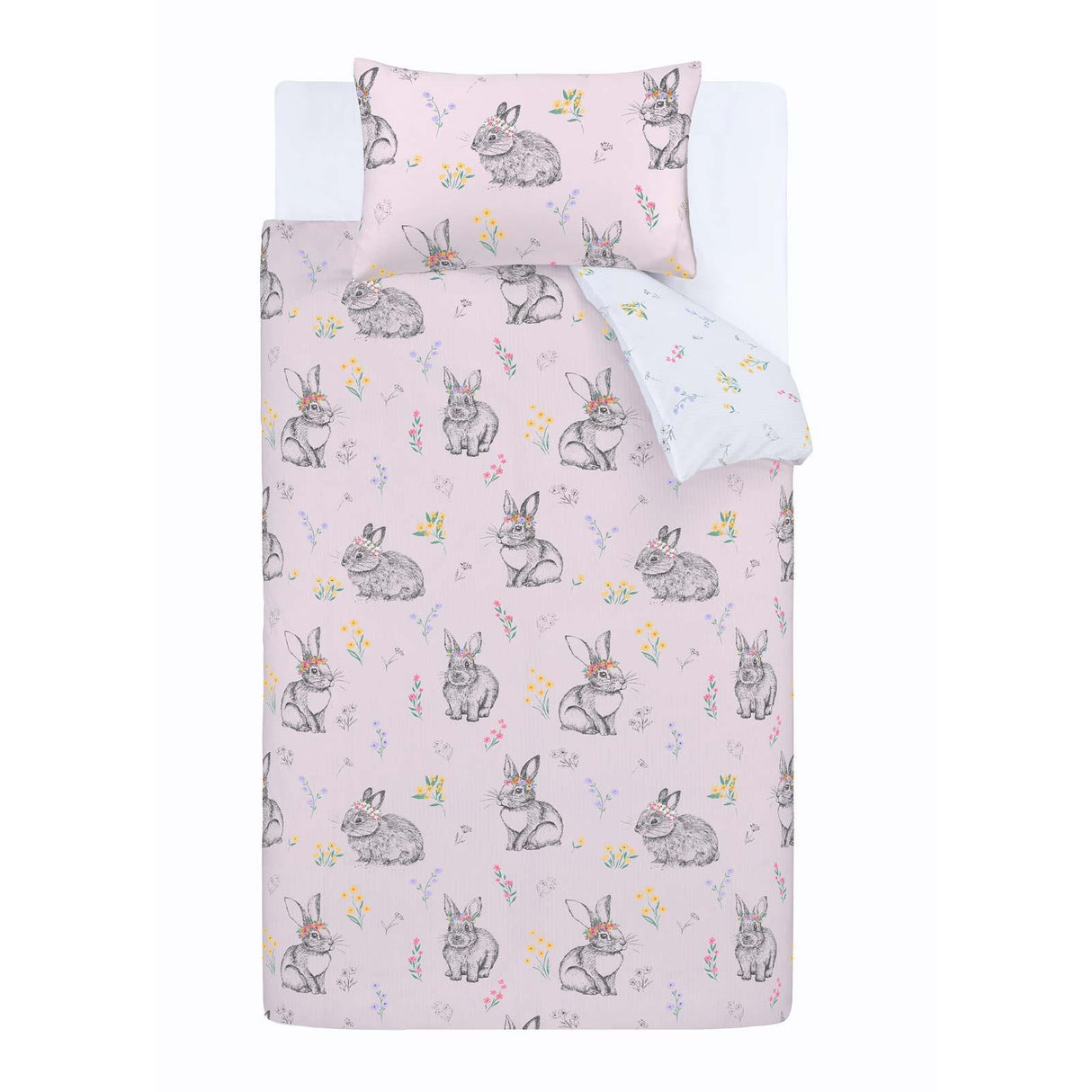 Bunny Tails Ditsy Flower Duvet Cover Set