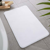 Anti-Bacterial Memory Foam Bath Mat White