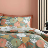 Yasmin Floral Duvet Cover Set Green