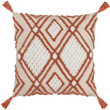 Aquene Tufted Tasselled Cushion Cover 20" x 20" (50cm x 50cm)