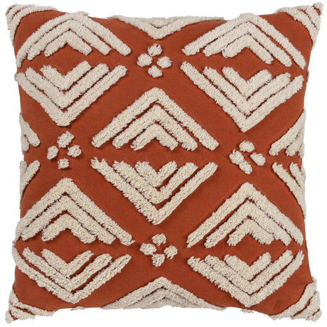 Taya Cotton Tufted Cushion Cover Pecan