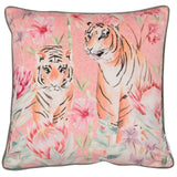 Tropical Leopard Velvet Cushion