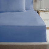 Percale Extra Deep Fitted Sheet Blue