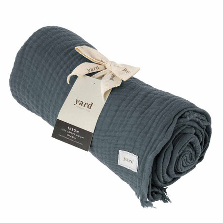 Lark Muslin Cotton Throw Dusk