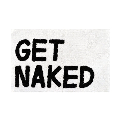 Get Naked Bath Mat Black + White Bath Mat Allure   