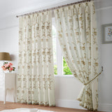 Exeter Tape Top Voile Curtains Latte