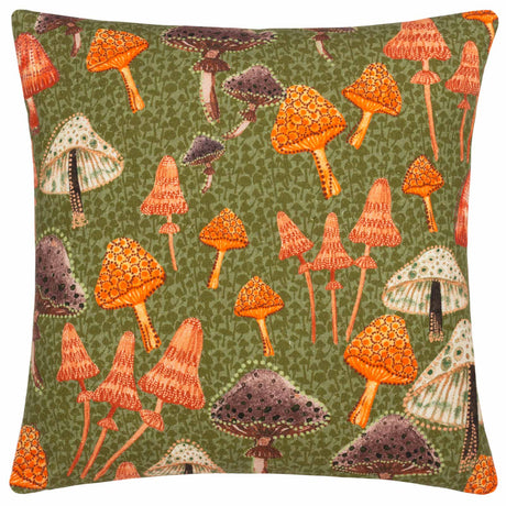 furn. Mushroom Fields Cushion Cover Green 45cm x 45cm (18"x18")