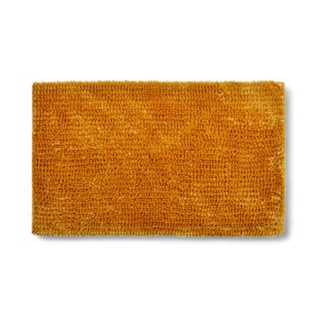 Velvet Chenille Bobble Bath Mat Mustard Bath Mat Allure   