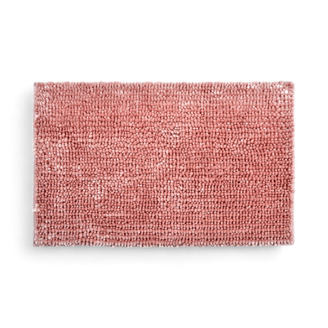 Velvet Chenille Bobble Bath Mat Blush Bath Mat Allure   