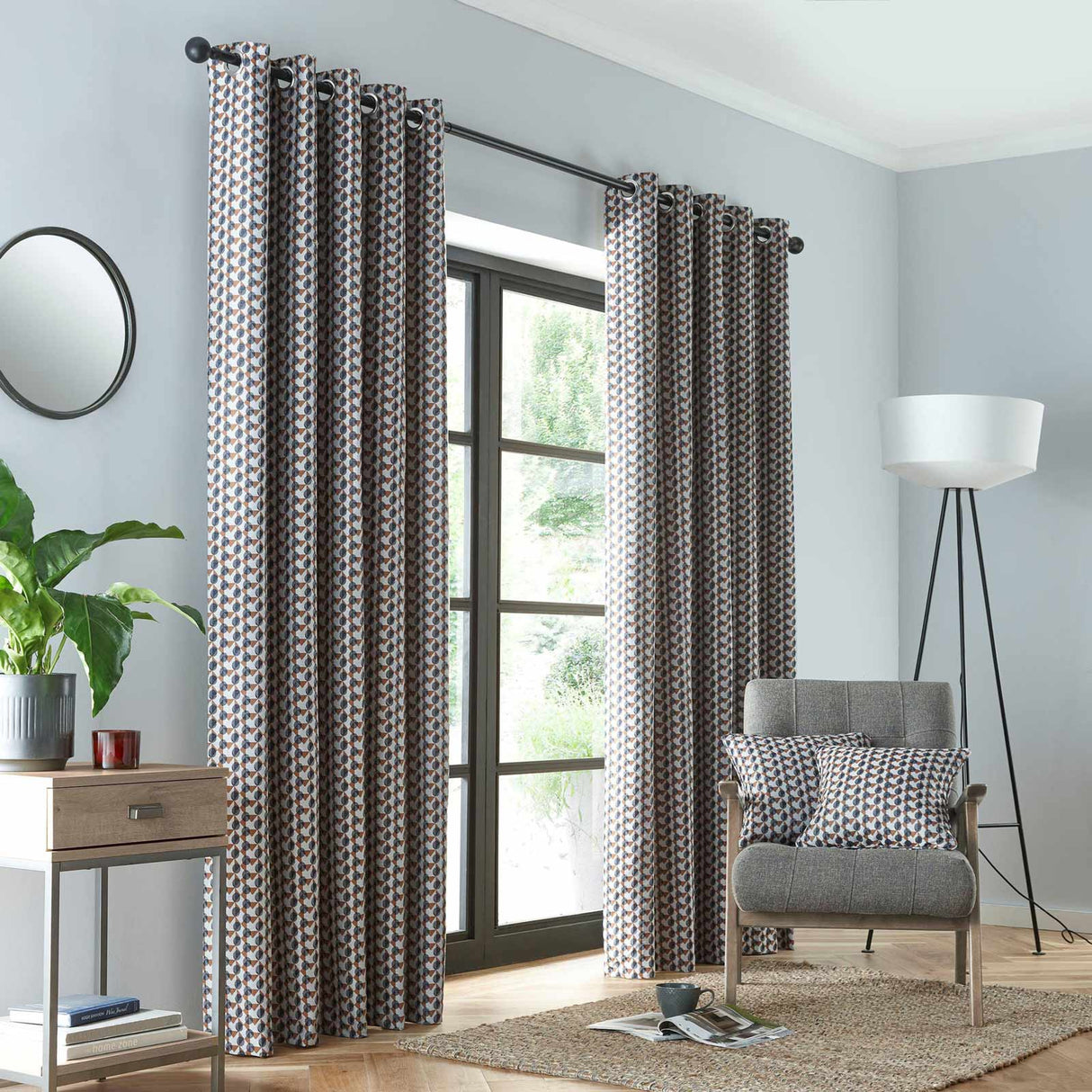 Prado Jacquard Eyelet Curtains