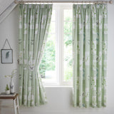 Floral Garden Tape Top Curtains