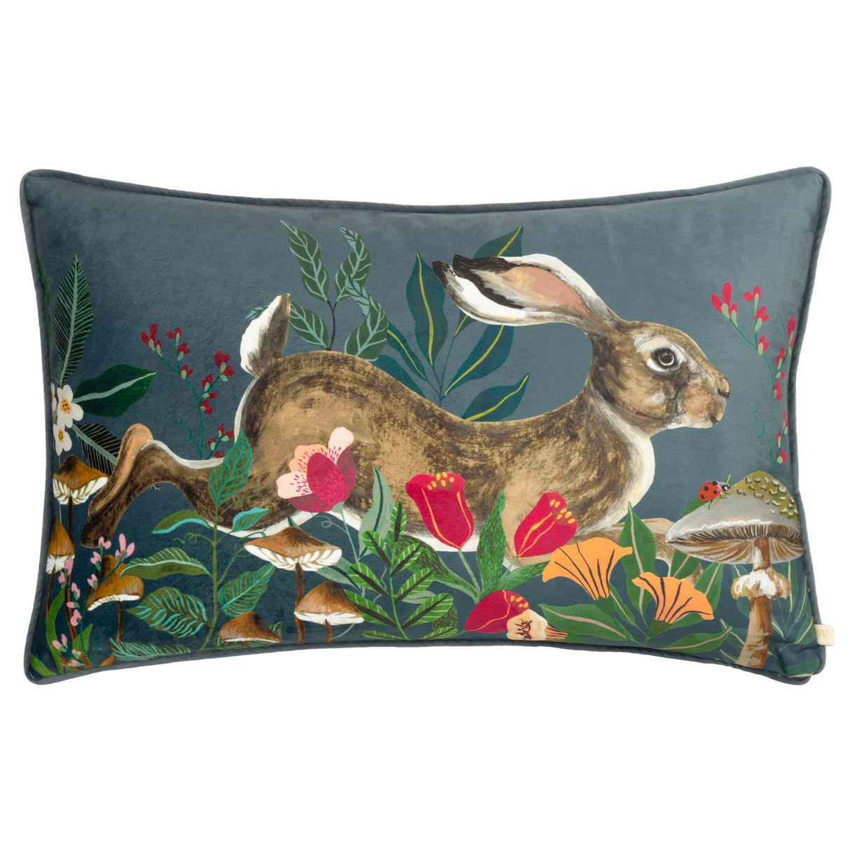 Wild Garden Leaping Hare Cushion Cover