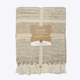 Savannah Herringbone Throw Natural