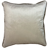 Piped Velvet Cushion Cover Collection 17" x 17" (43cm x 43cm)