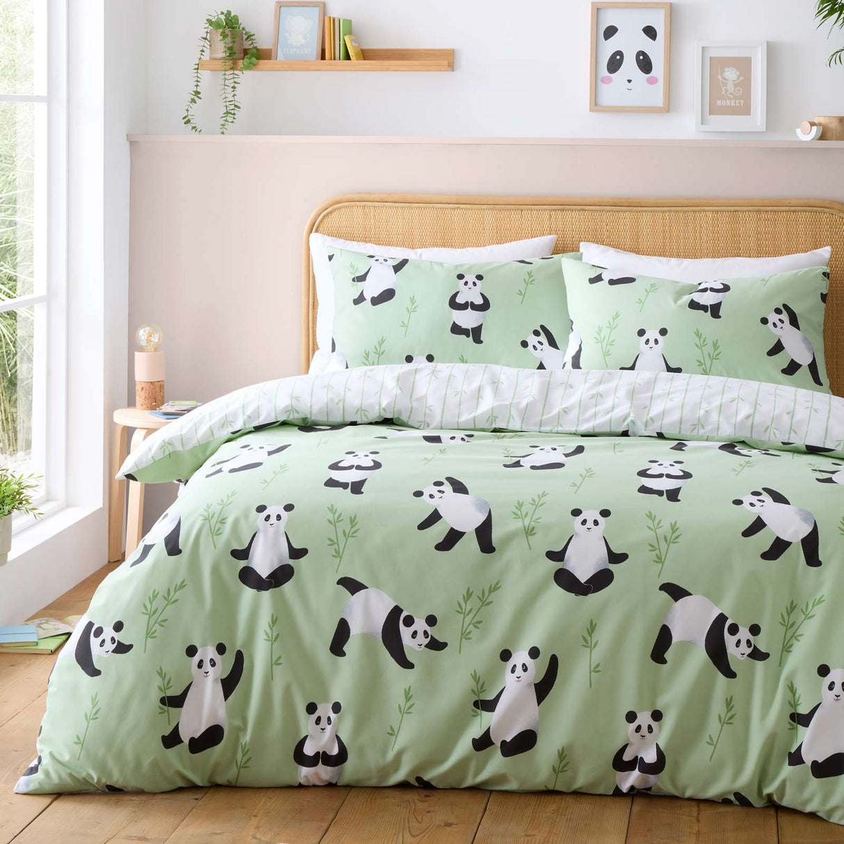 Panda Paws Duvet Cover Set