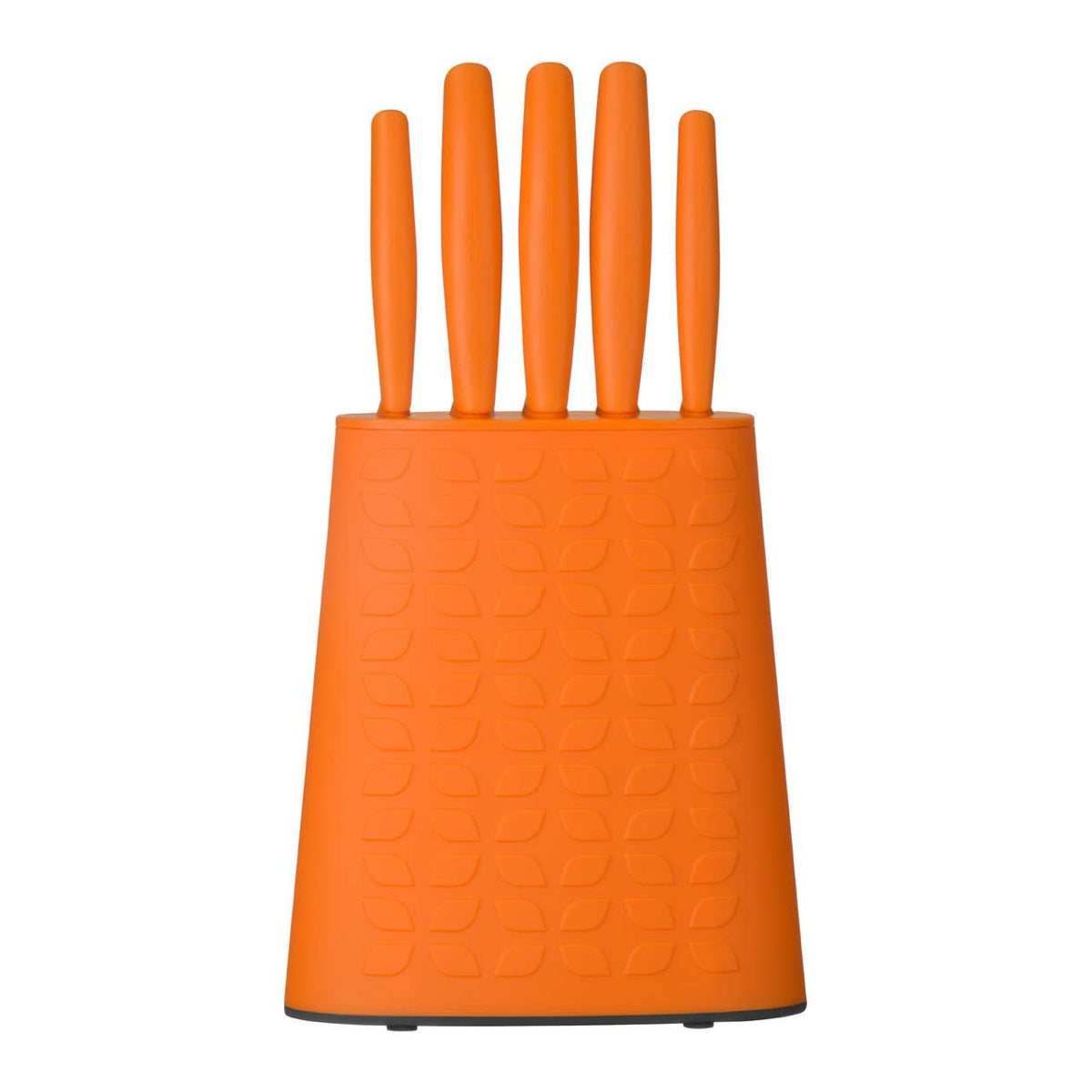 Brights Orange 5 Piece Knife Block Set