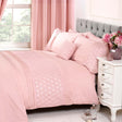 Everdean Duvet Cover Set Pink