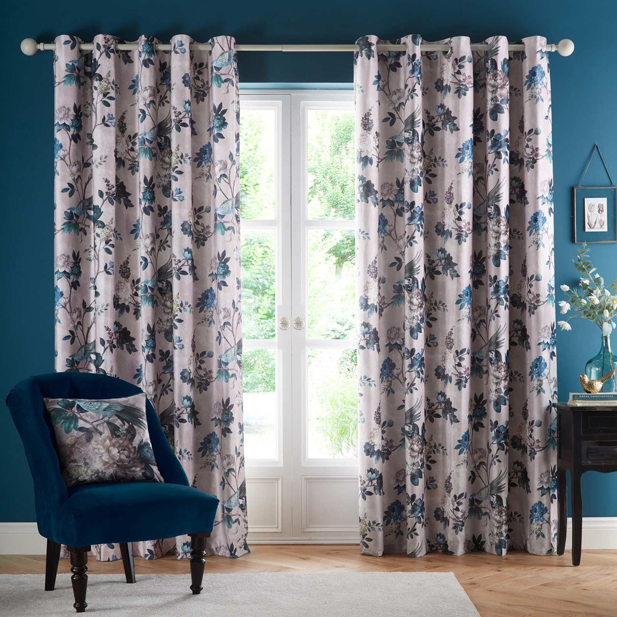 Windsford Velvet Eyelet Curtains