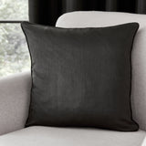 Faux Silk Black Cushion Cover 18" x 18"