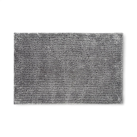 Velvet Chenille Bobble Bath Mat Dove Grey Bath Mat Allure   