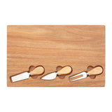 Acacia Cheese Board + Knife Set