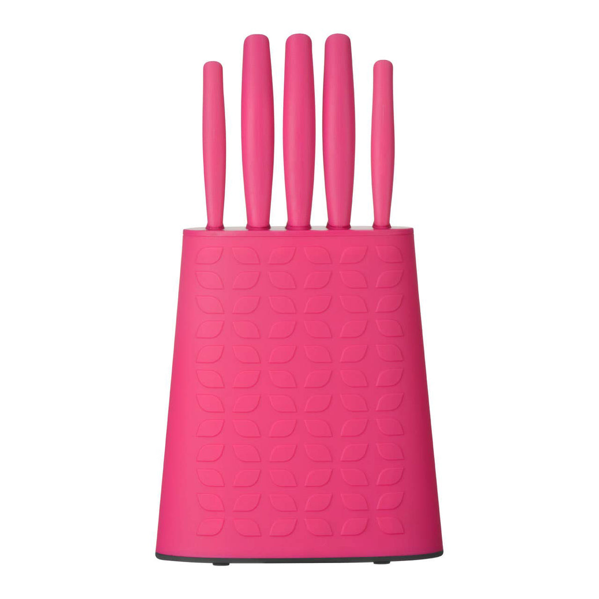 Brights Pink 5 Piece Knife Block Set