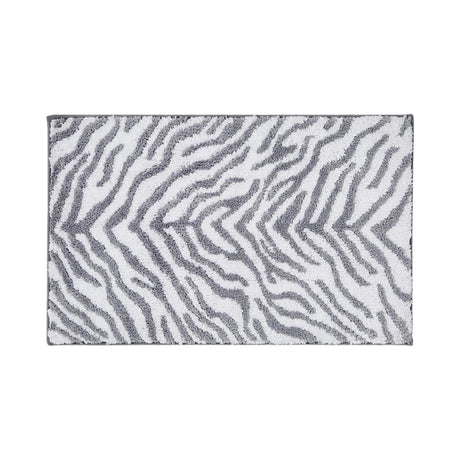 Zebra Print Luxury Bath Mat Bath Mat Allure   