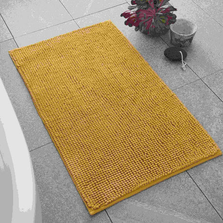 Bobble Bath Mat Ochre Bath Mat Catherine Lansfield   