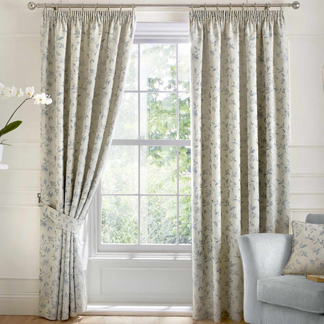 Bird Trail Jacquard Tape Top Curtains Tape Top Curtains Curtina 46'' x 54''  