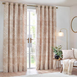 Nola Abstract Eyelet Curtains Oat