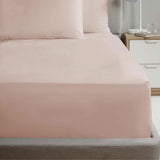 Percale Extra Deep Fitted Sheet Blush