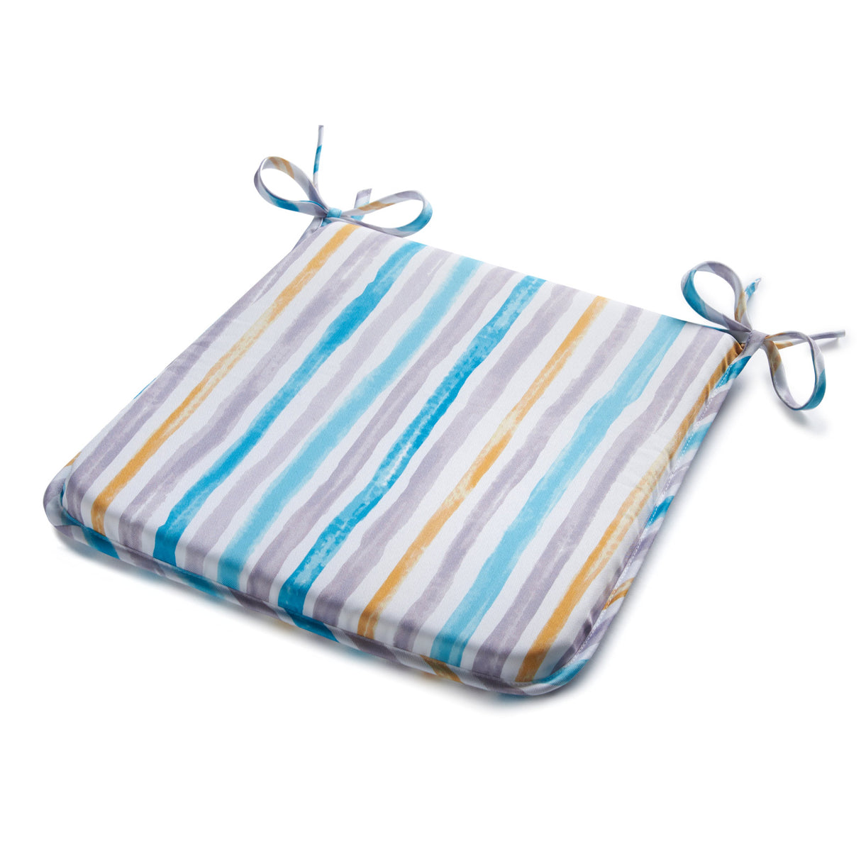 Stripes Square Outdoor Seat Pad Seat Pads Alan Symonds   