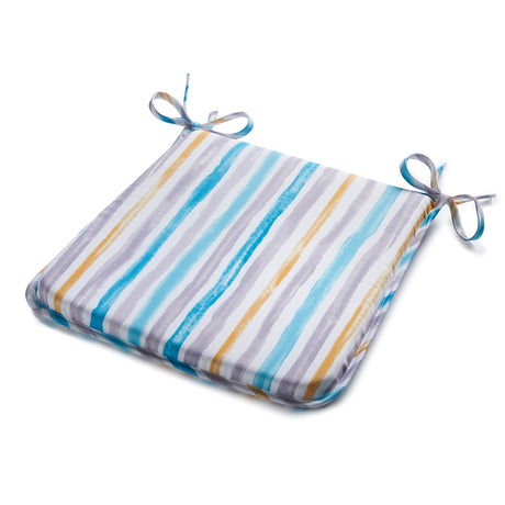 Stripes Square Outdoor Seat Pad Seat Pads Alan Symonds   