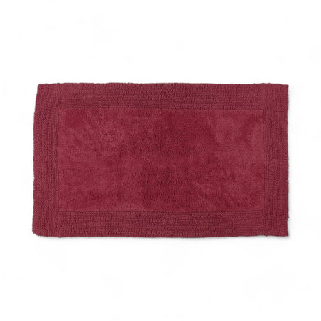 Elegance Reversible Bath Mat Cranberry Bath Mat Allure   