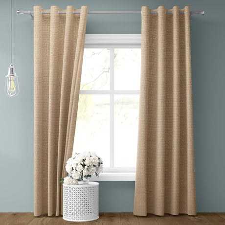 Ambiance Thermal Blackout Eyelet Curtains Taupe Eyelet Curtains Emma Barclay   