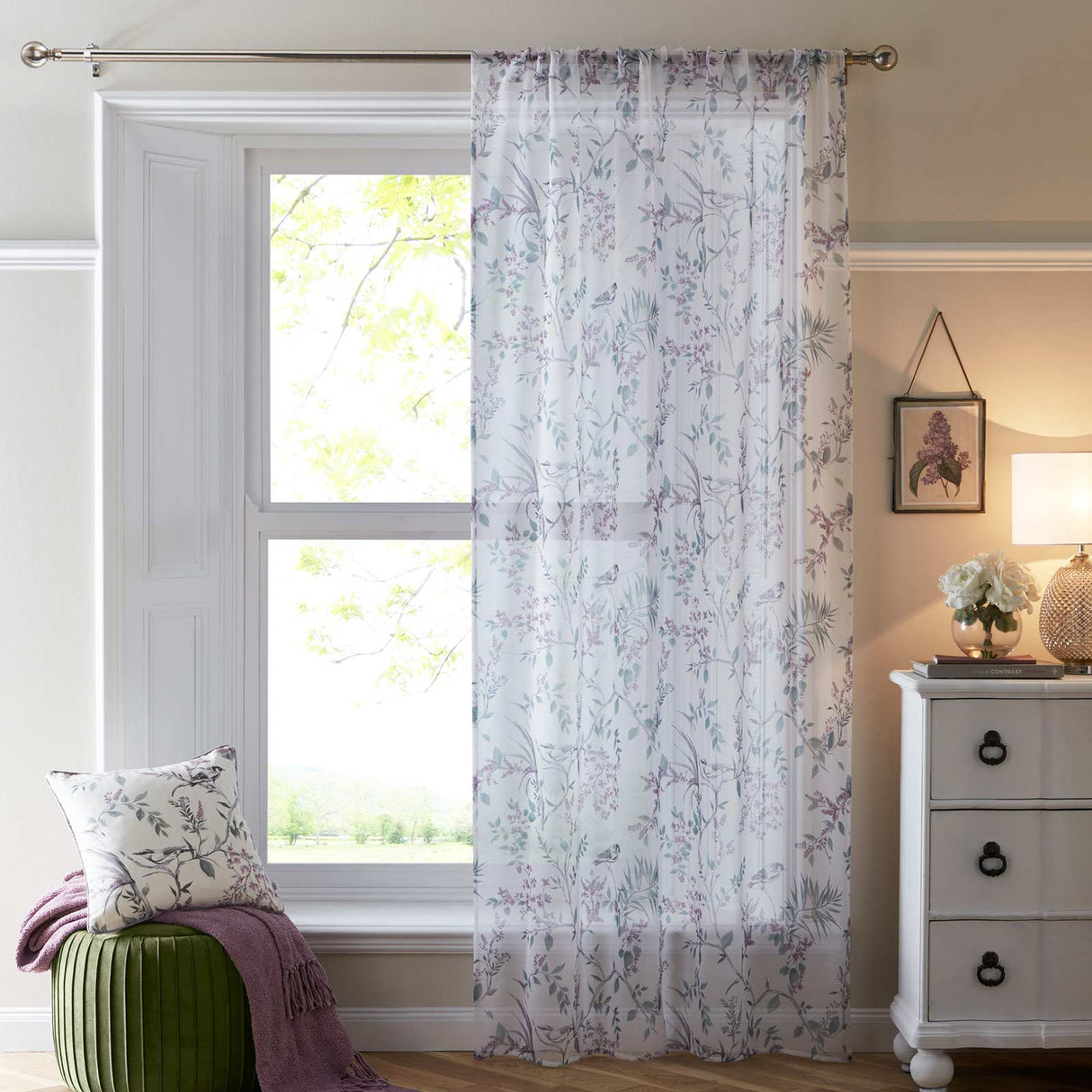 Jazmine Voile Curtain Panel