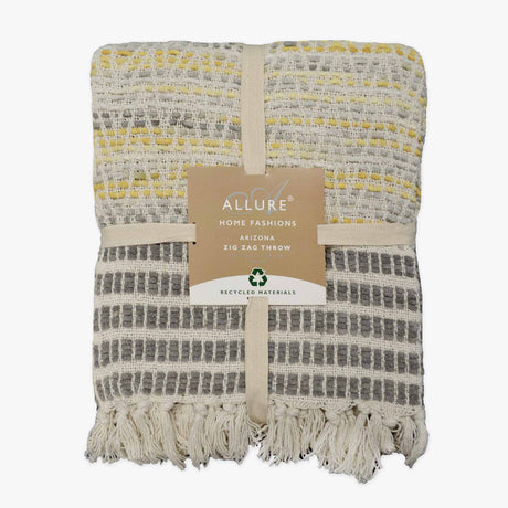 Arizona Herringbone Throw Mustard