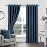 Woven Blackout Eyelet Curtains