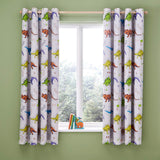 Prehistoric Dinosaurs Eyelet Curtains