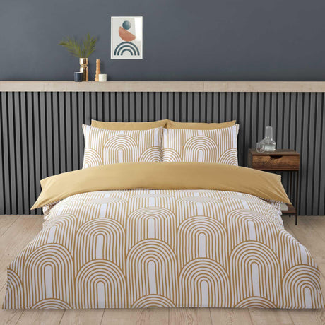 Arches Duvet Cover Set Ochre