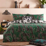 Wildcat Jungle Green Duvet Cover Set