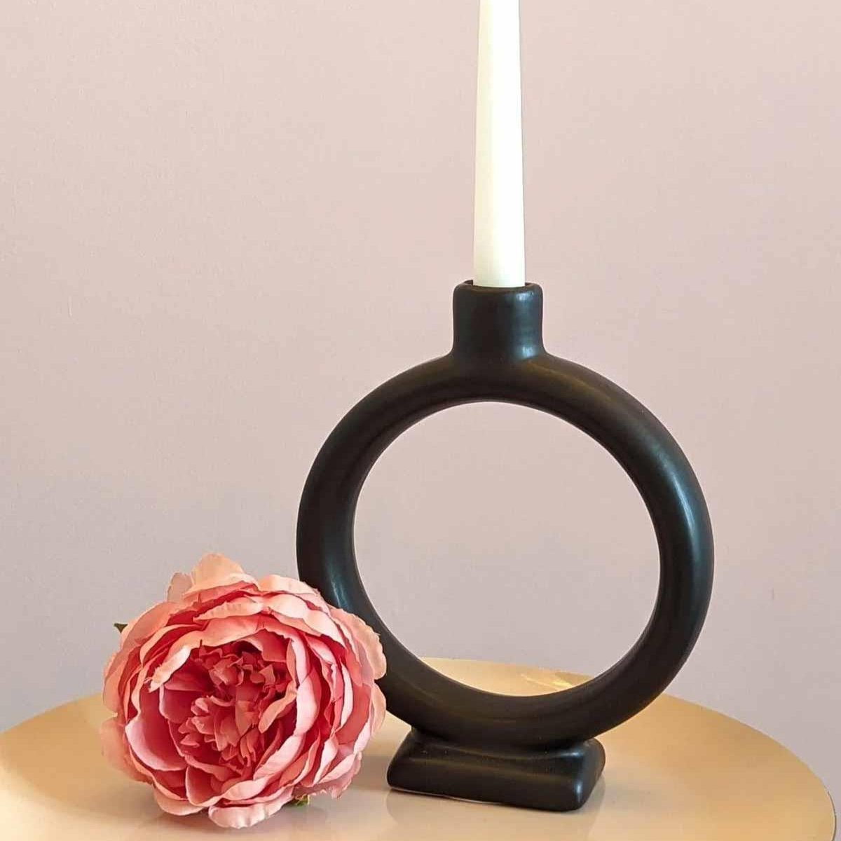 Silhouette Doughnut Candle Holder